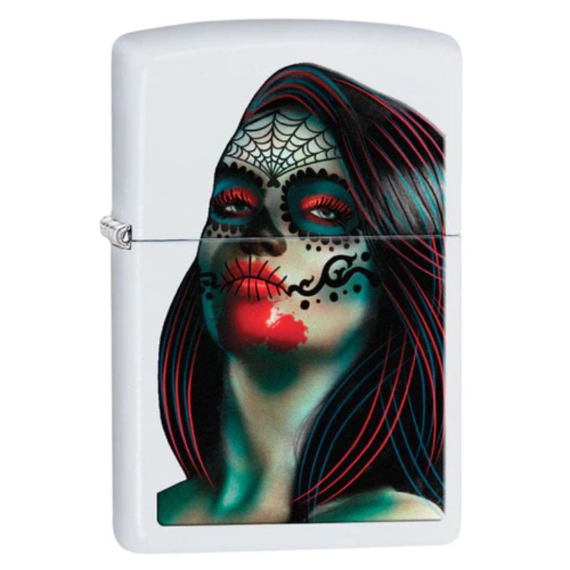 Zippo Lighter Day Of The Dead Lady Tattoo 29400