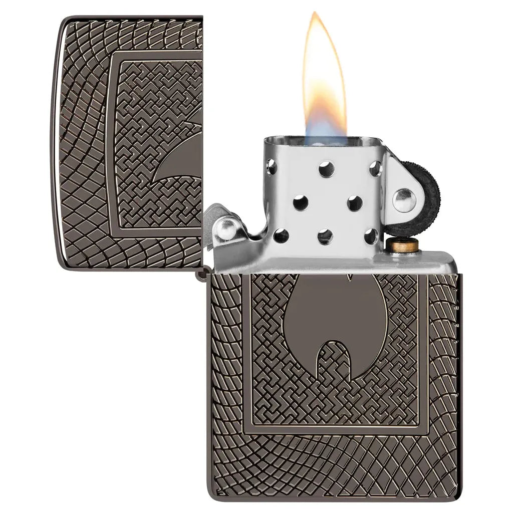 Armor Engraved Flame Design - Black Ice 48569