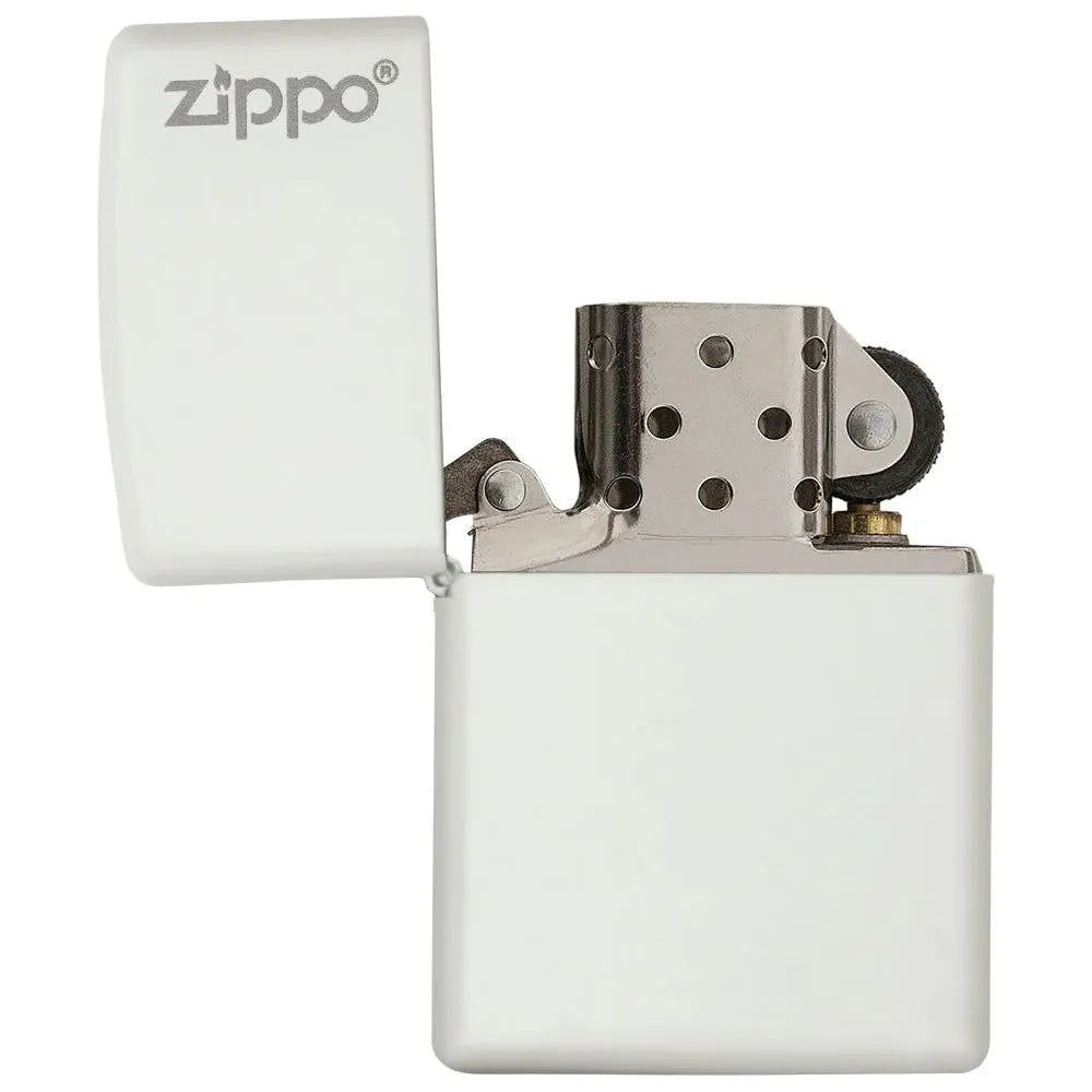 Zippo Logo - White Matte 214ZL