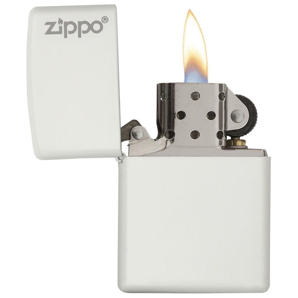 Zippo Logo - White Matte 214ZL