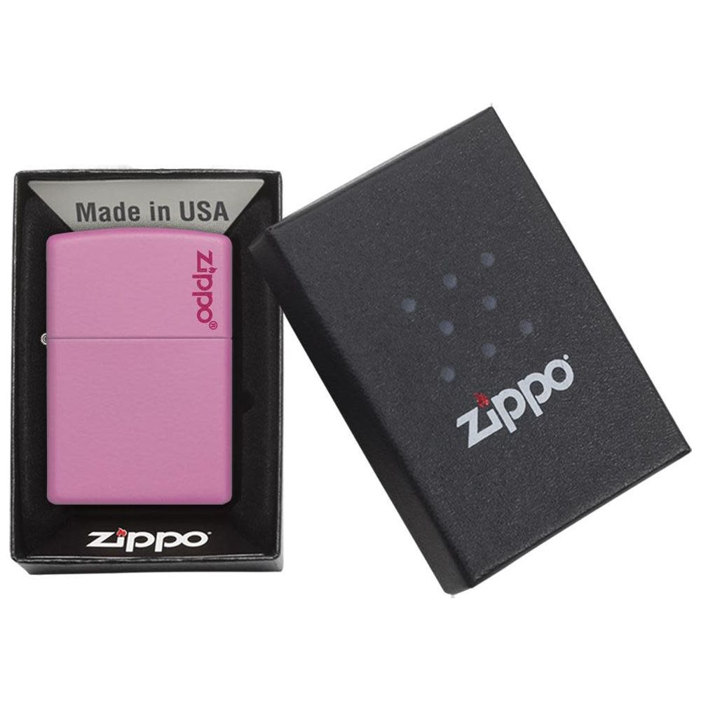 Zippo Logo - Pink Matte 238ZL