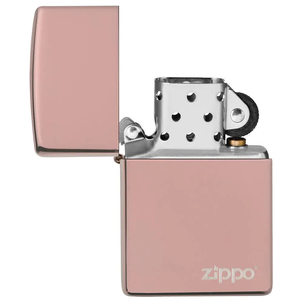 Zippo Logo - High Polish Rose Gold 49190ZL
